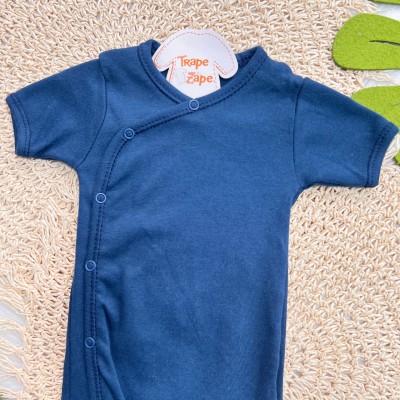 Body kimono M/c liso marinho